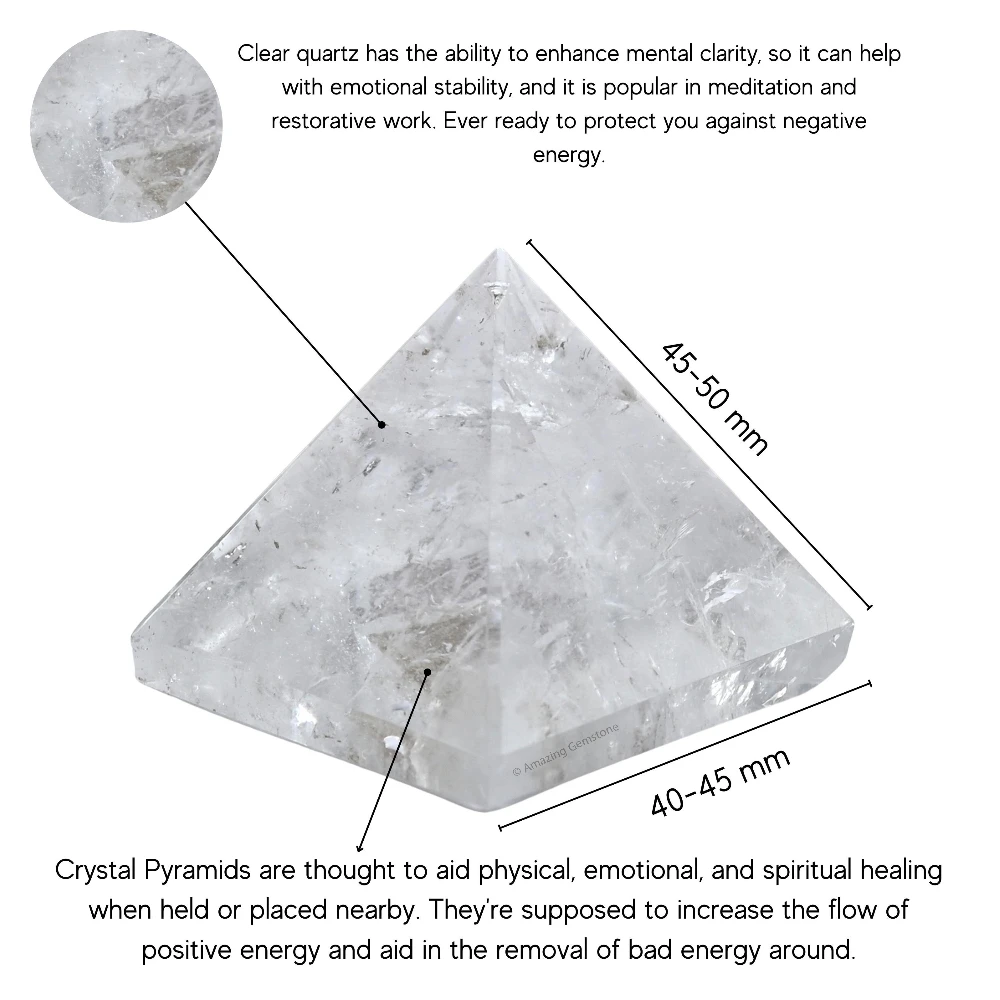 Clear Quartz Pyramid (2 Inch)