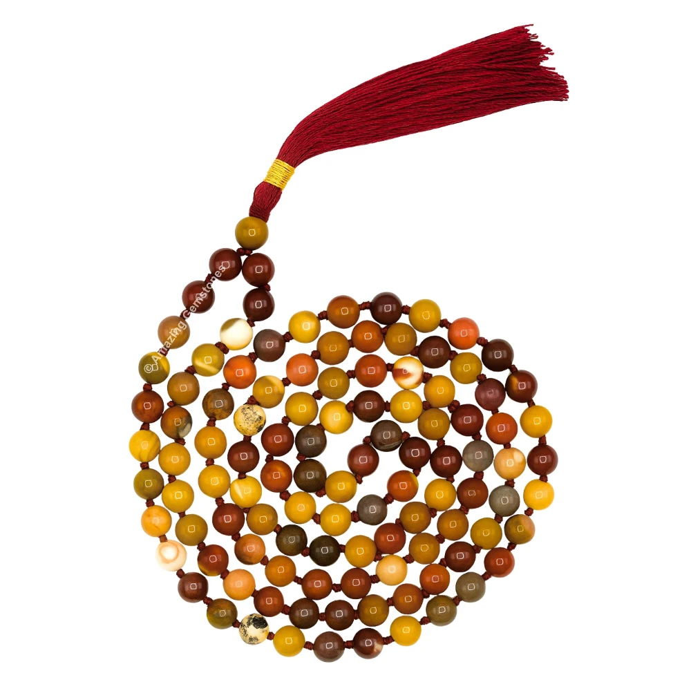 Mookaite Jasper Mala (Hand Knotted)