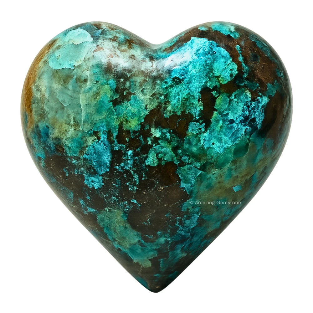Chrysocolla Heart