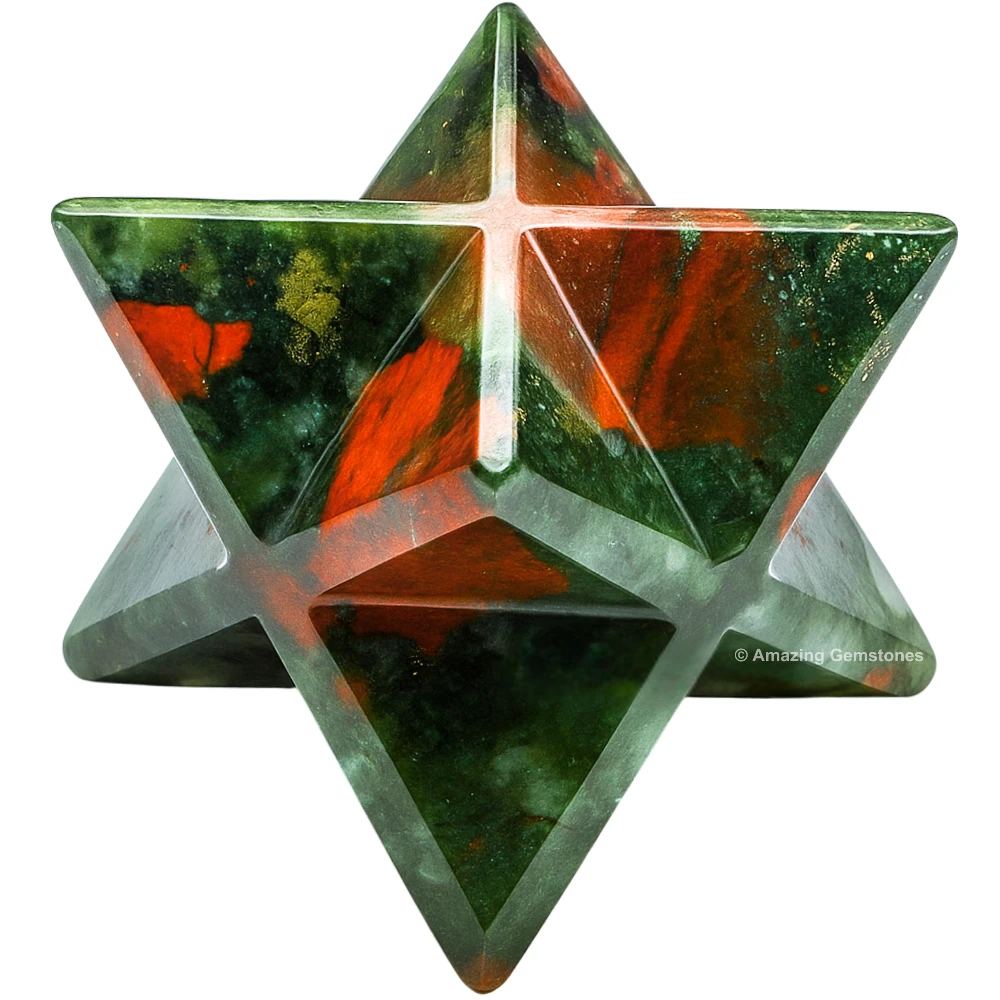 African Bloodstone Merkaba (15-20mm)