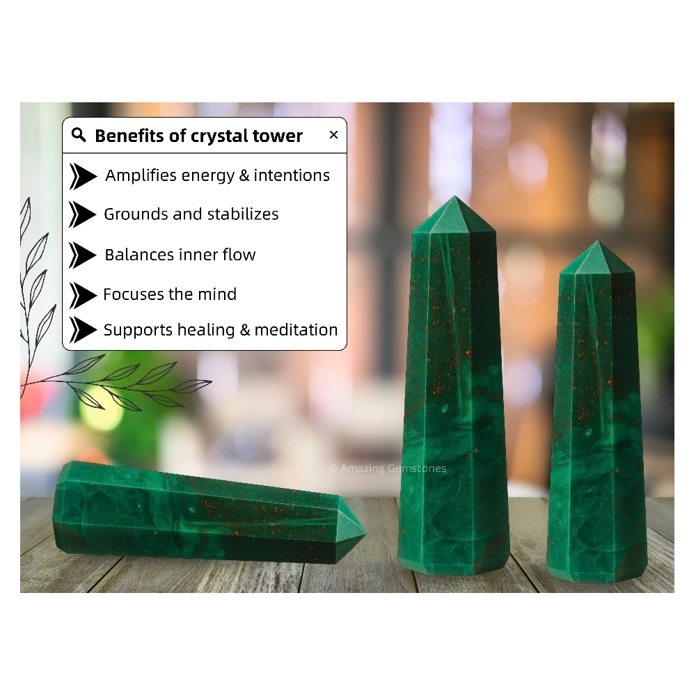 Bloodstone Tower (3-4 Inch)