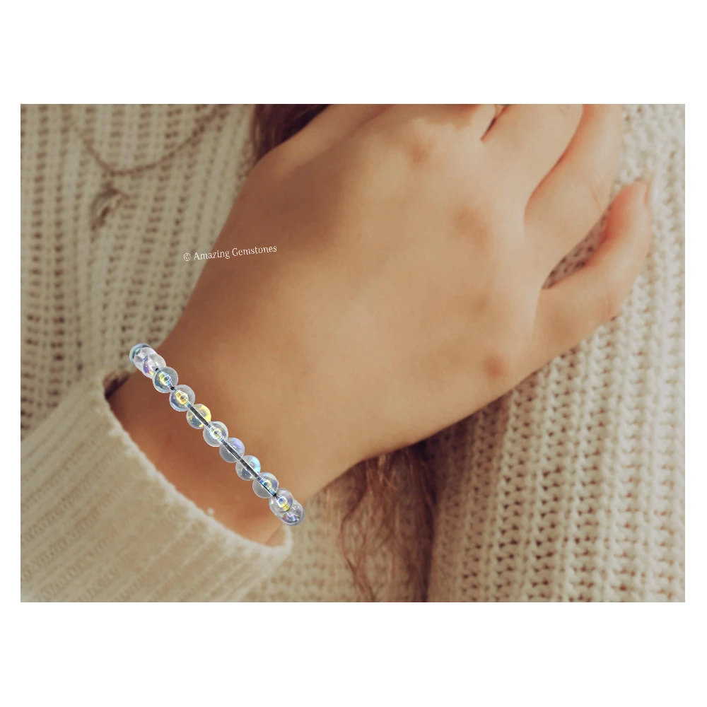 Aura Quartz Mermaid Bracelet (Adjustable)