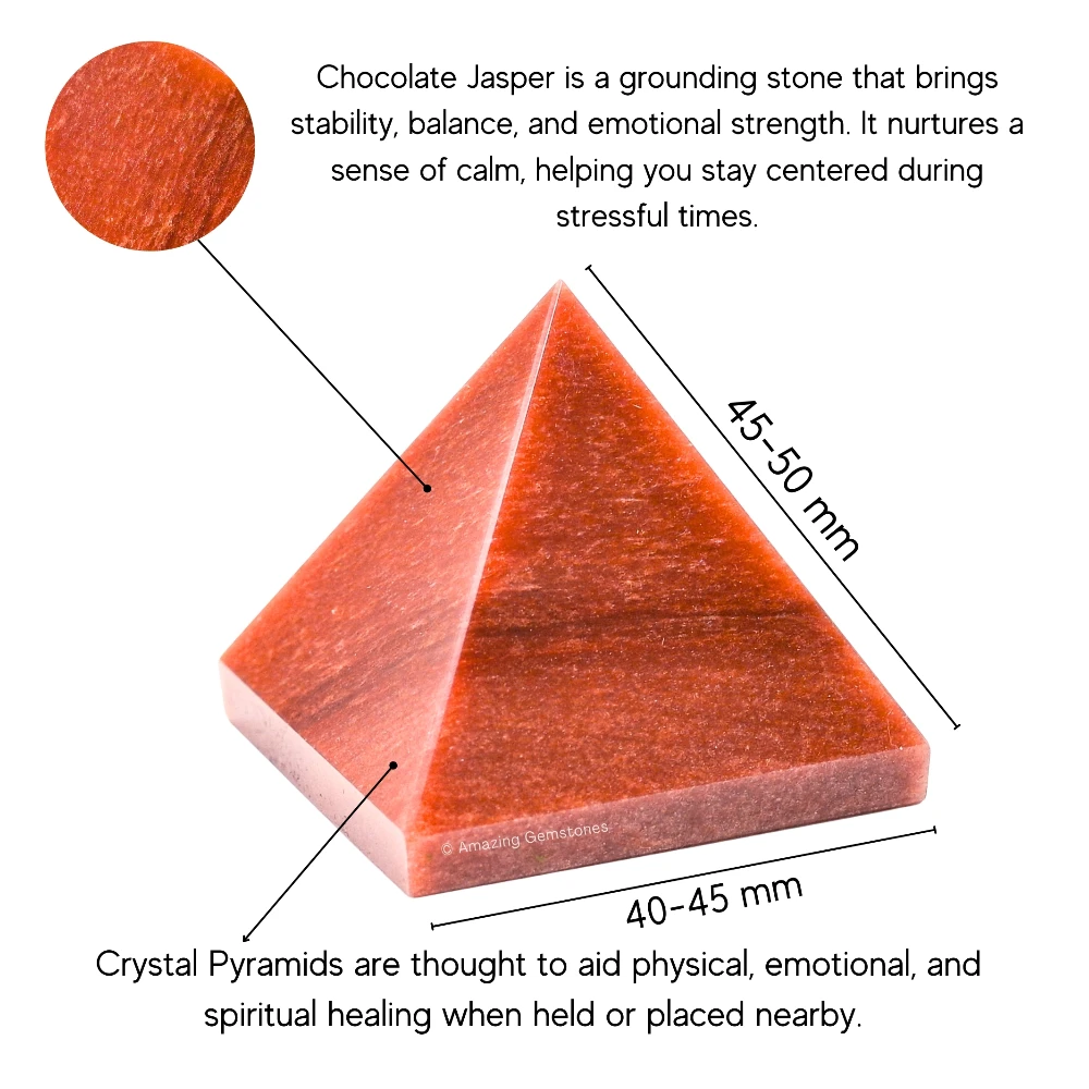 Chocolate Jasper Pyramid (2 Inch)