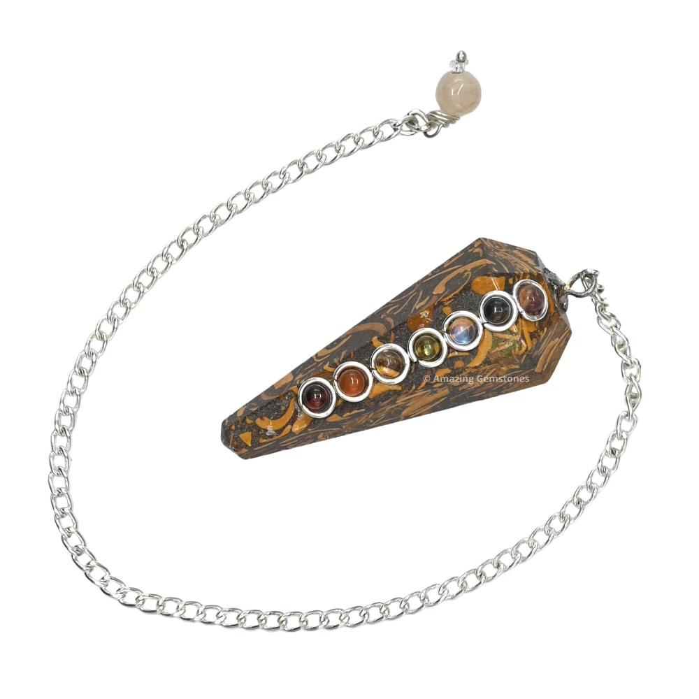 Mariyam Jasper Chakra Crystal Pendulum