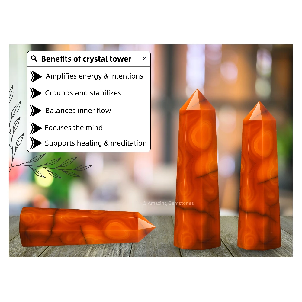 Carnelian Tower (2" to 3" INCH)