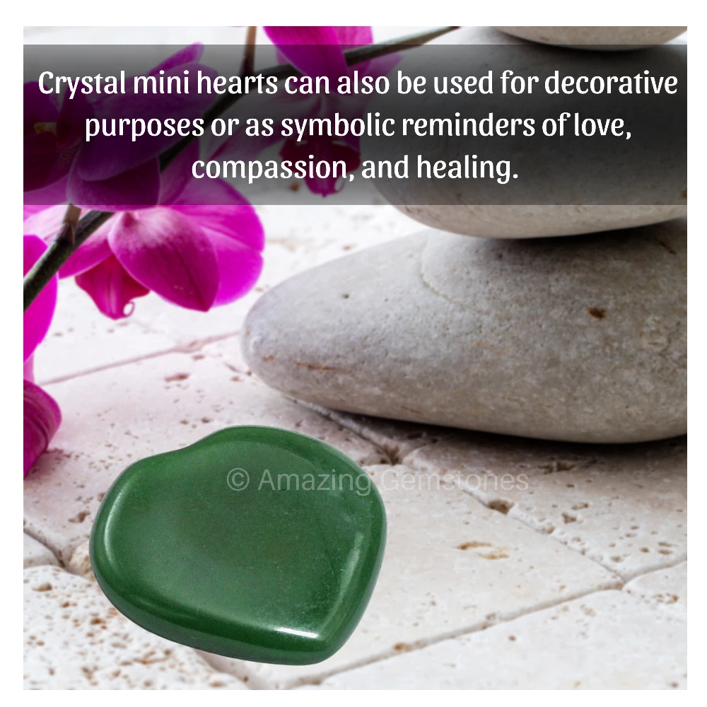 Dark Green Aventurine Heart (Pack of 2)