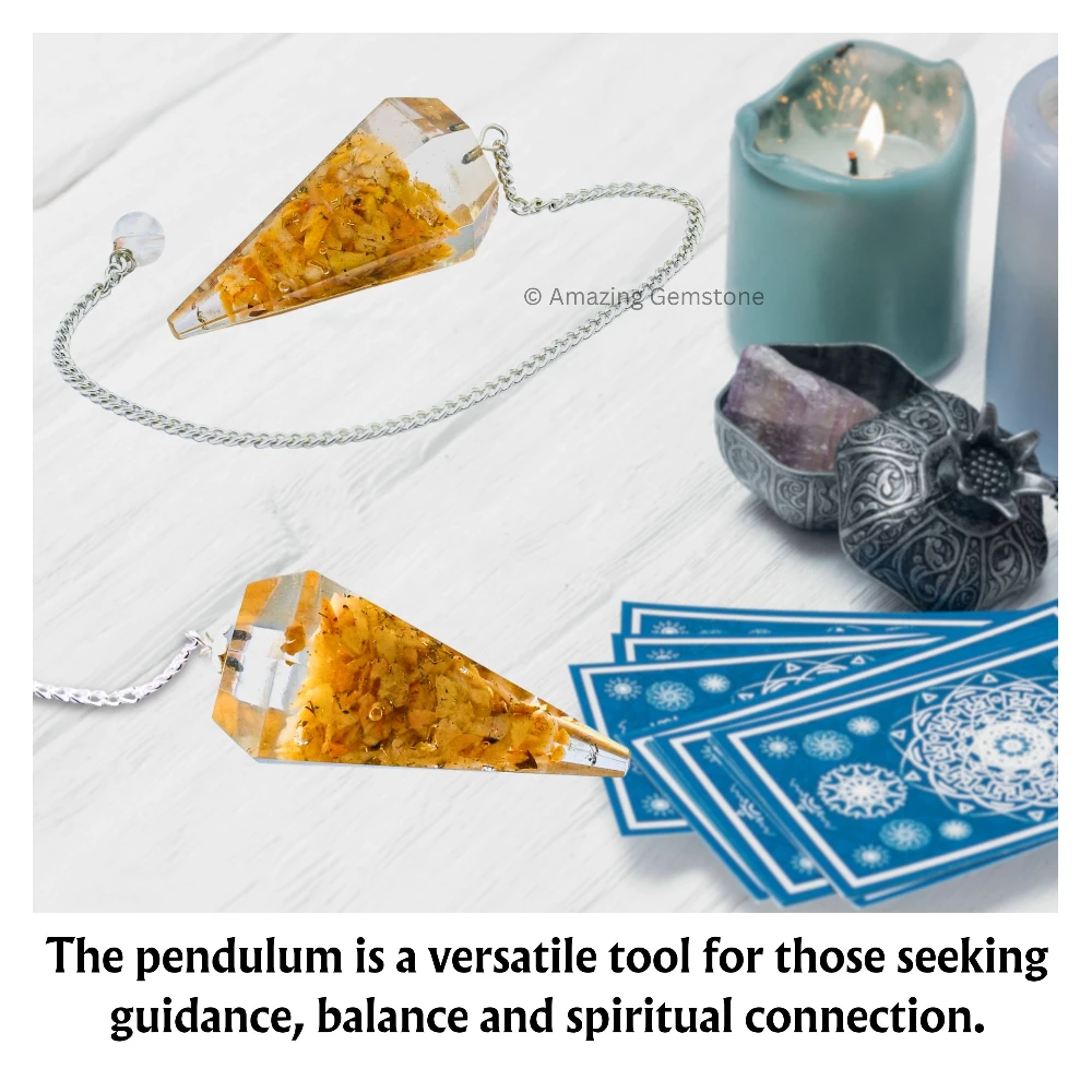 Yellow Jasper Orgone Pendulum