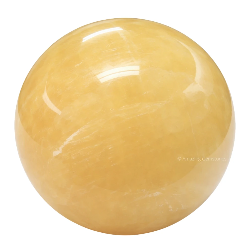 Yellow Calcite Sphere (2 Inch)