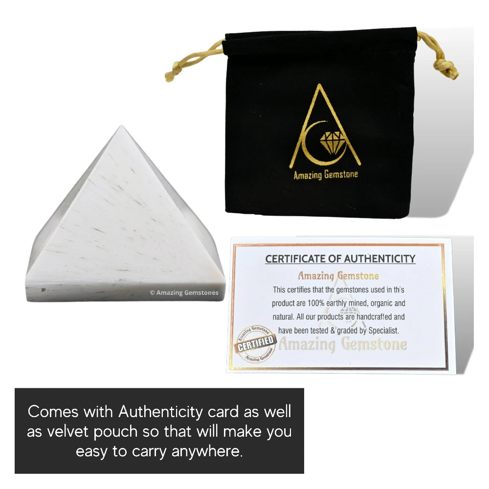 Scolecite Pyramid (1 Inch)