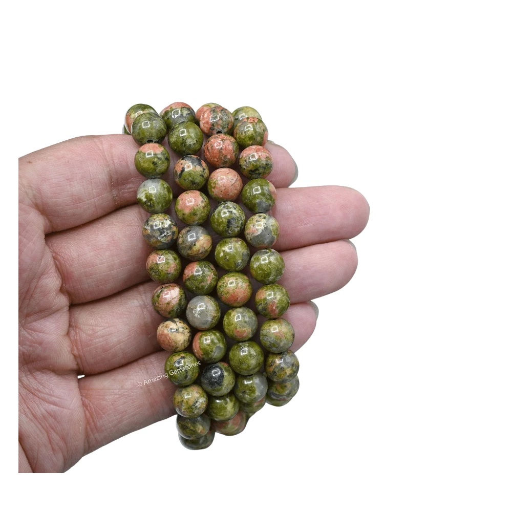 Unakite Mala (Without Knot)
