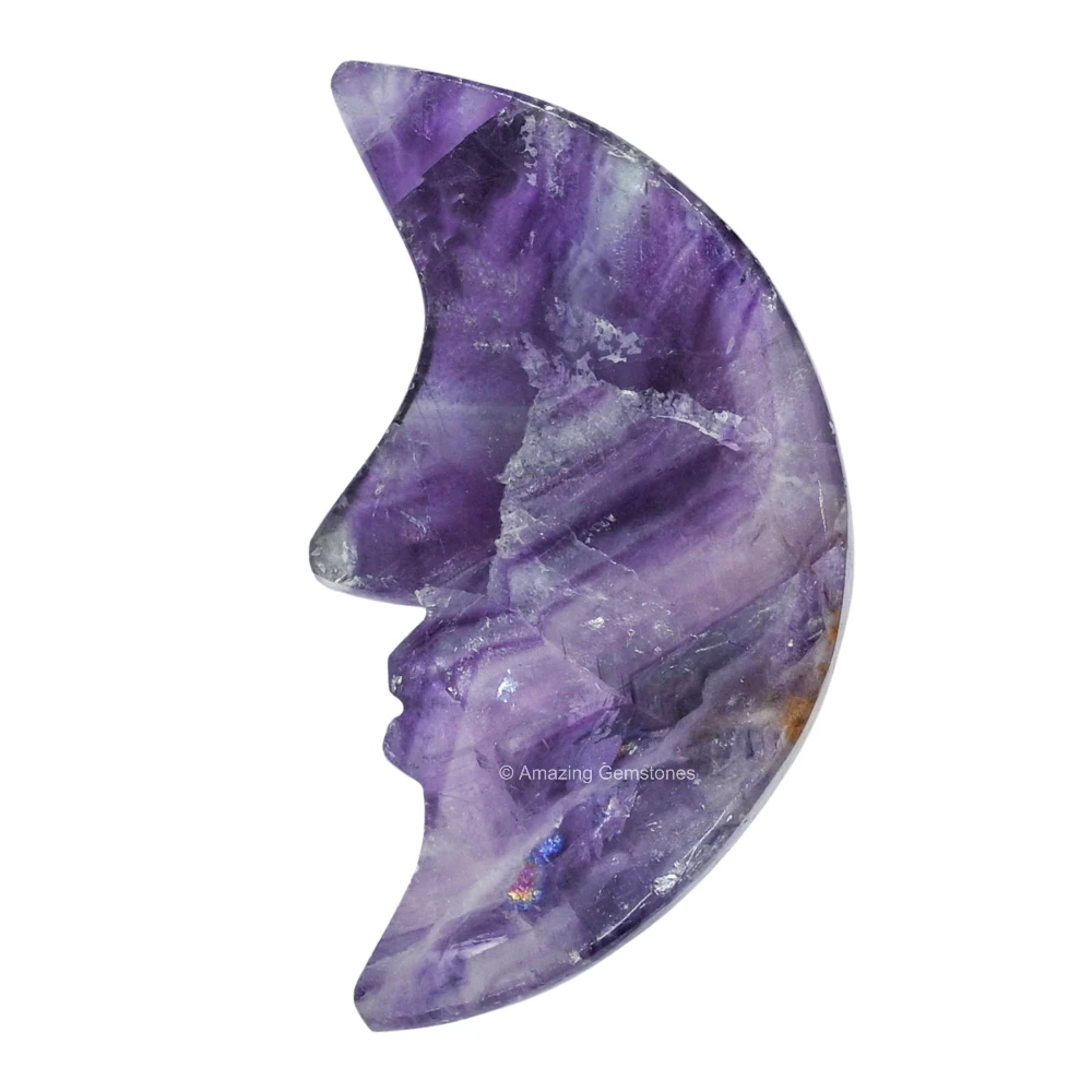Amethyst Crescent Moon