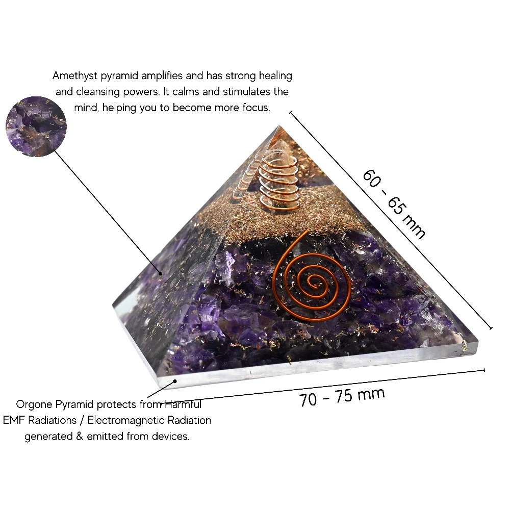 Amethyst Orgone Pyramid