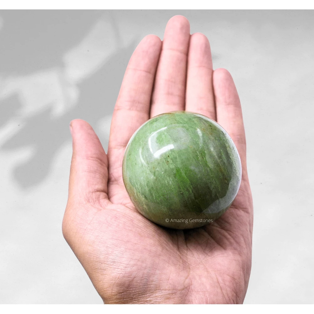 Large Green Aventurine Sphere (2.5 Inch)