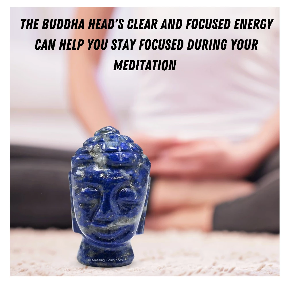 Lapis Lazuli Buddha Head