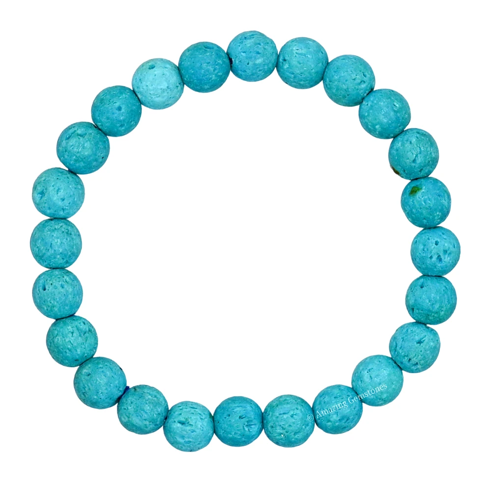 Turquoise Lava Bracelet (Strechable)