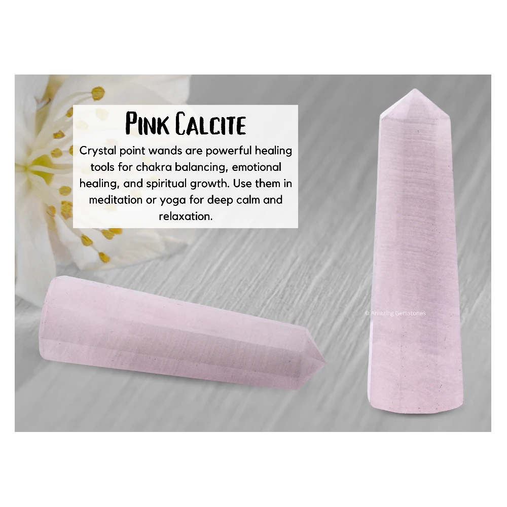 Pink Calcite Tower (2" to 3" inch)