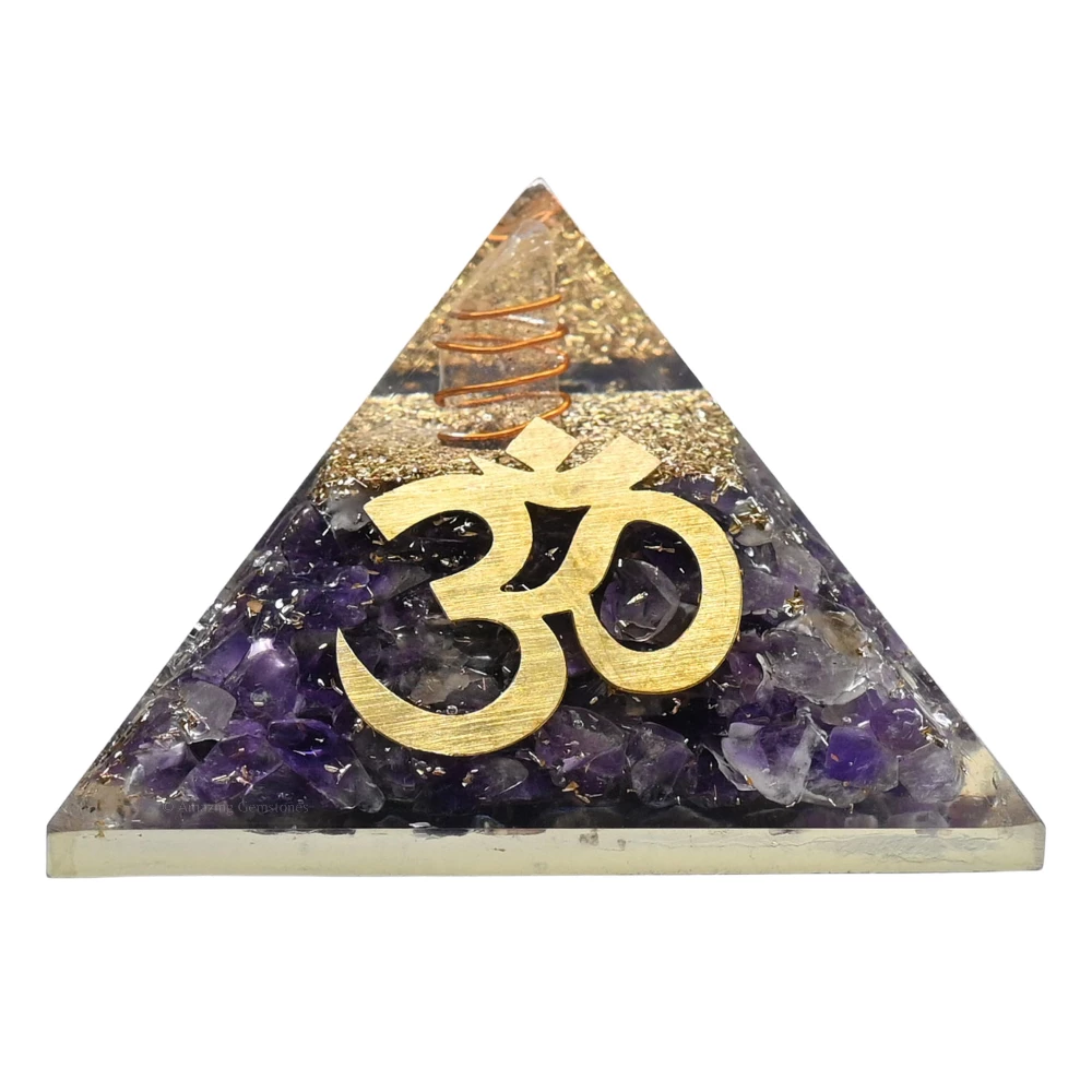 Amethyst Orgone Pyramid - Big OM