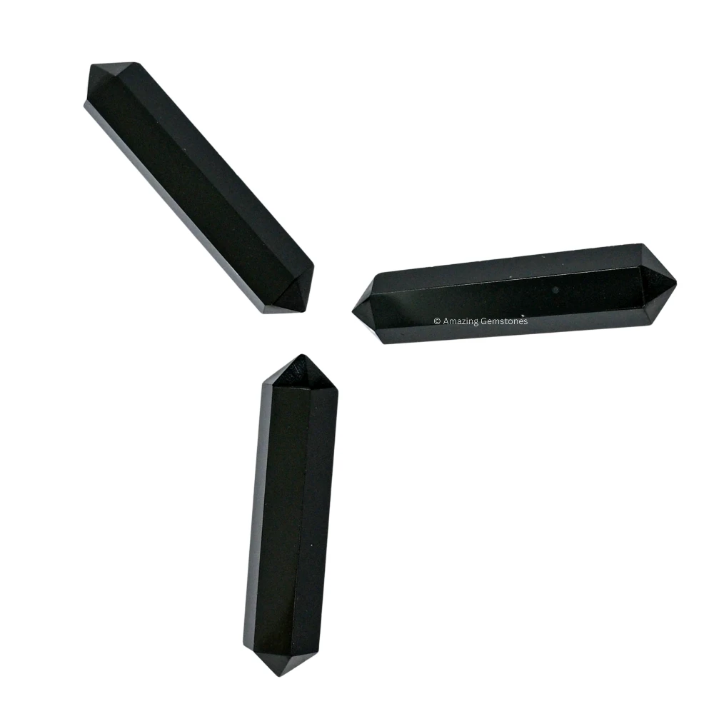 Black Obsidian Pencil Points (Double Terminated) (Set of 3)