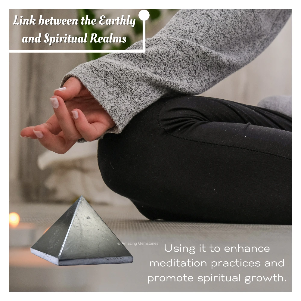 Shungite Pyramid (45-50 mm)