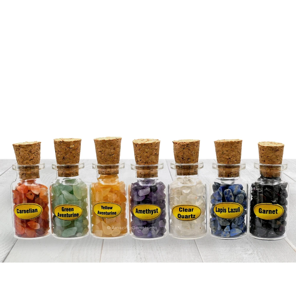 Spell Jars Kit for Witchcraft Supplies - Set of 7 (Regular)