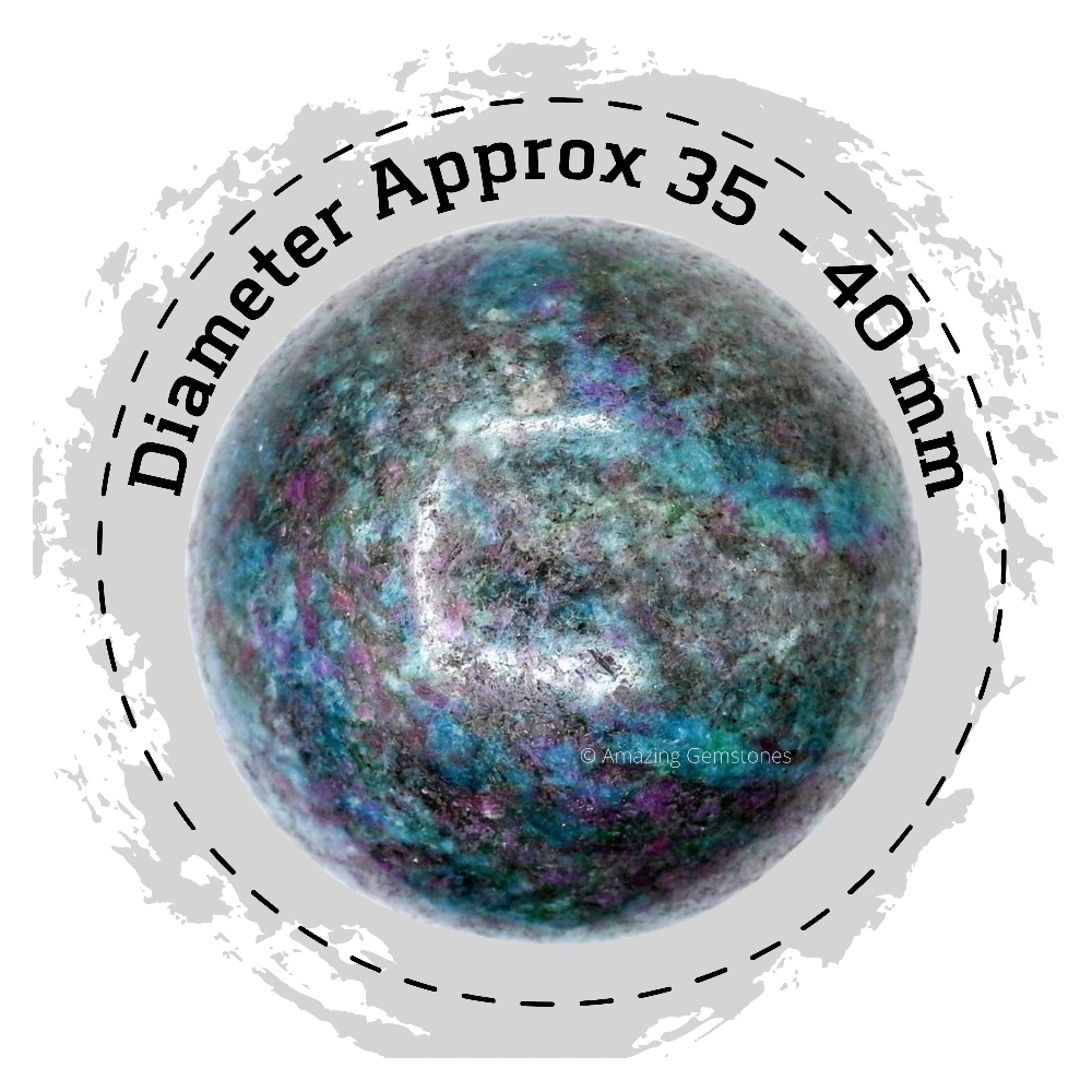 Ruby Kyanite Sphere (1.5 Inch)