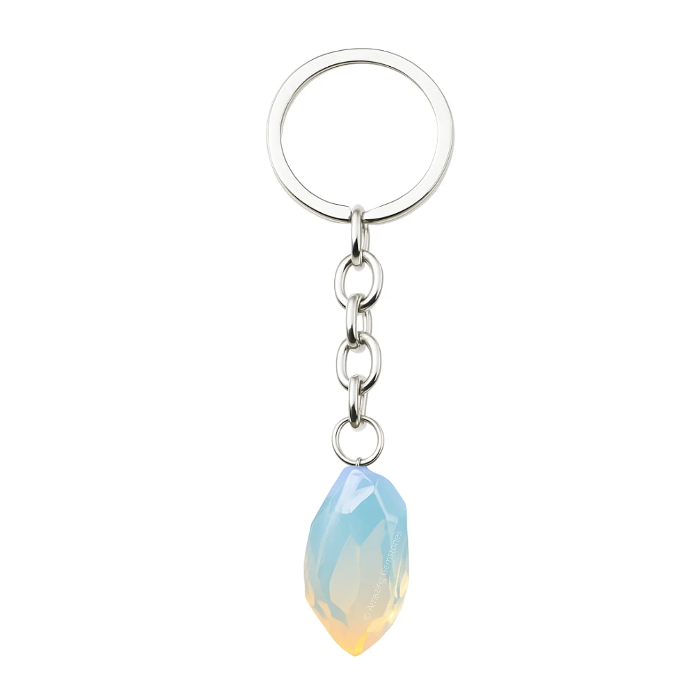 Opalite Keychain Keys Holder (Raw)