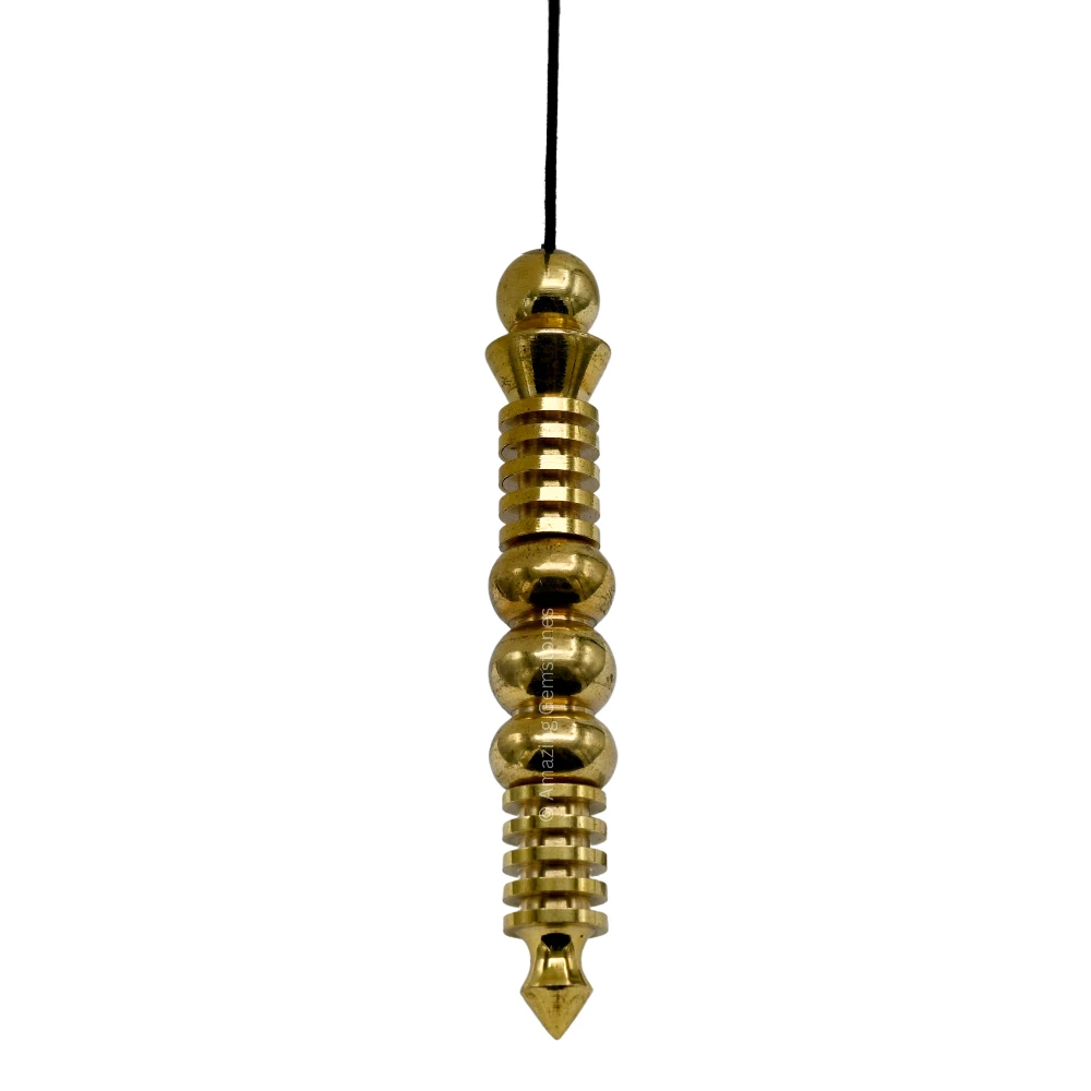 Copper Metal Pendulum - Gold Orion Double ISIS (MP26)