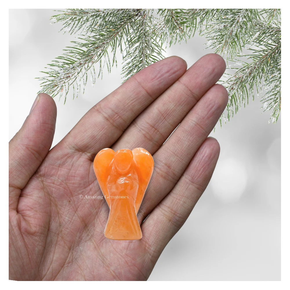 Red Aventurine Angel Figurine (1.5 Inch)