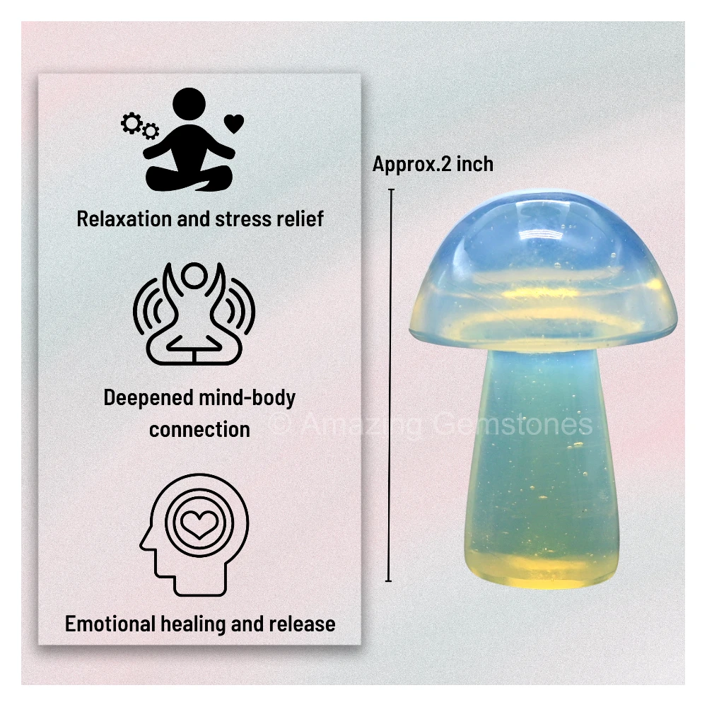 Opalite Crystal Mushroom