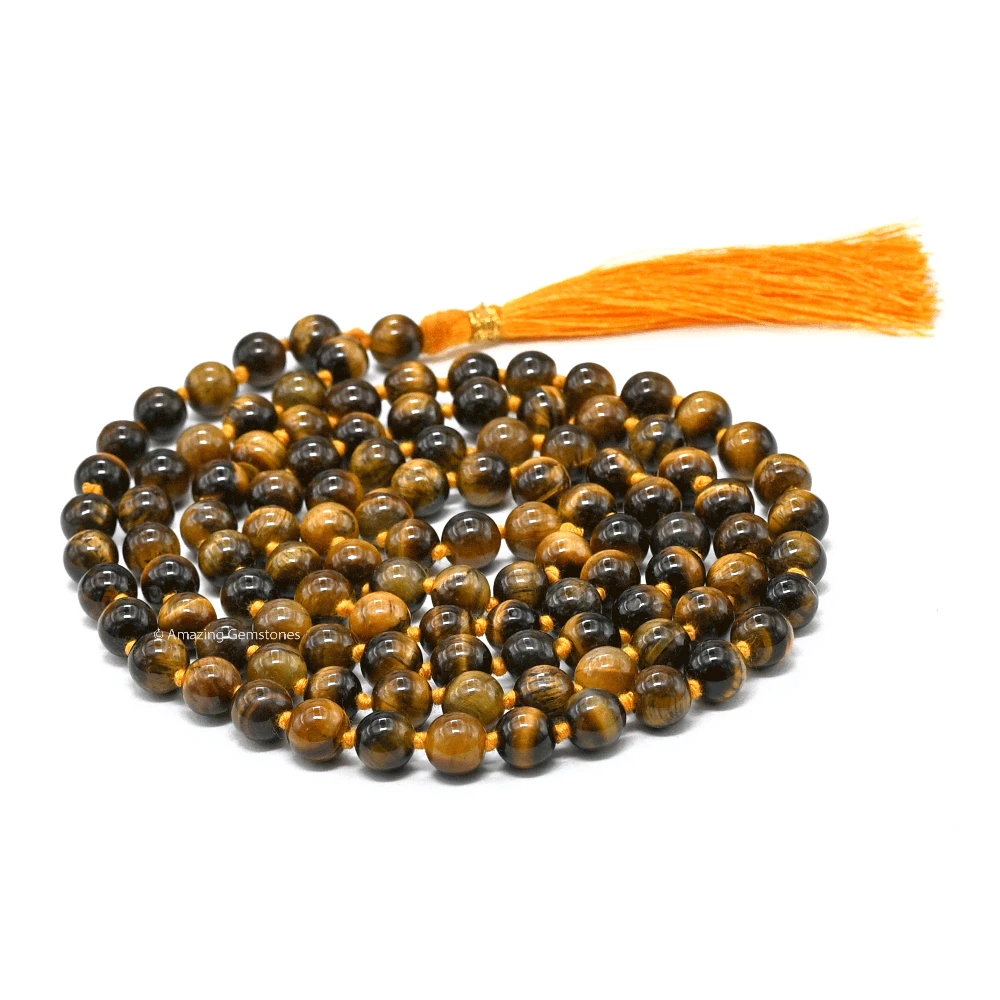 Tiger Eye Japa Mala (Hand Knotted)