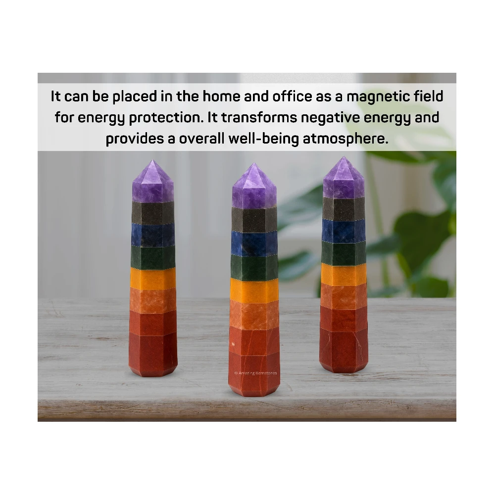 7 Chakra Tower (2" to 3" inch)