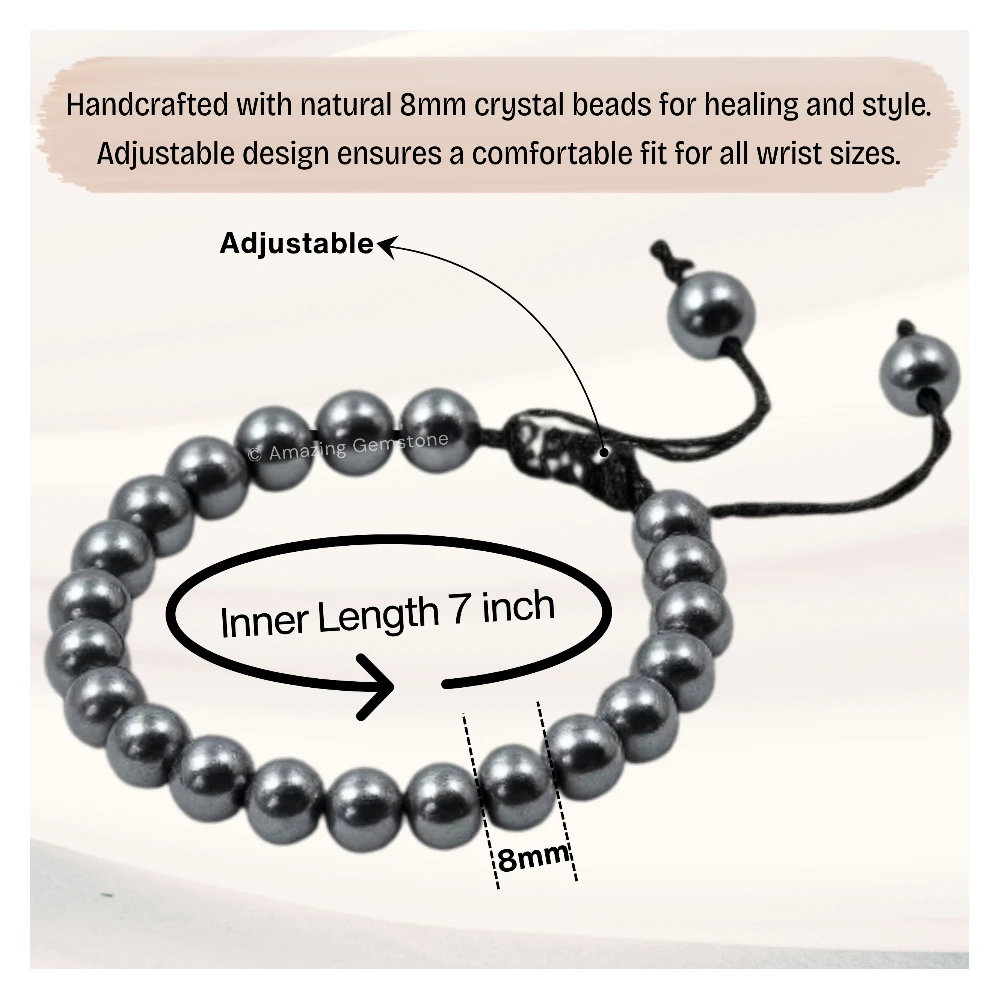 Black Pearl Bracelet (Adjustable)