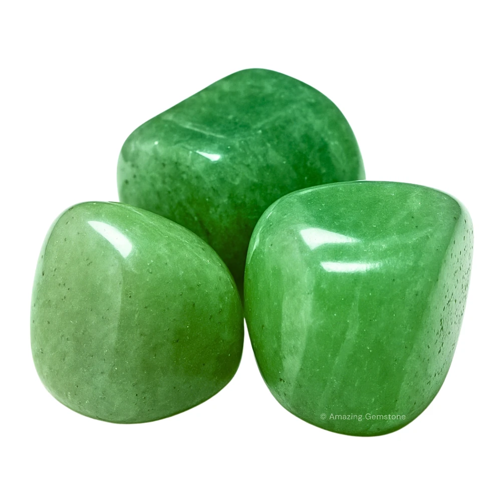 Tumbled Green Aventurine Crystals Stones (1 oz)