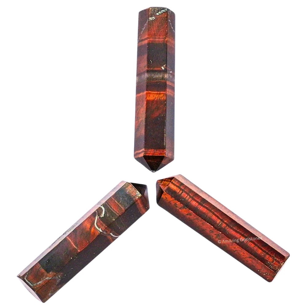 Red Tiger Eye Pencil Points (Set of 3)