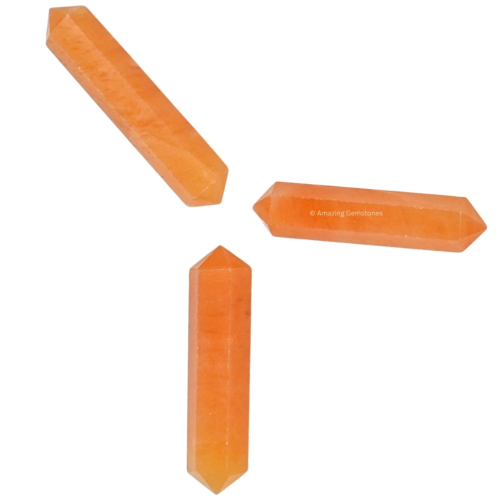 Red Aventurine Pencil Points (Double Terminated) (Set of 10)