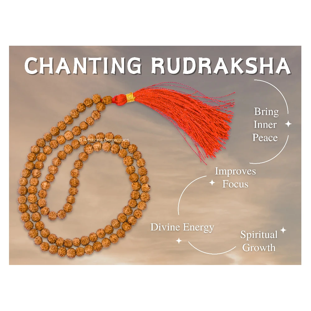 5mm Rudraksha Mala (Without Knot)