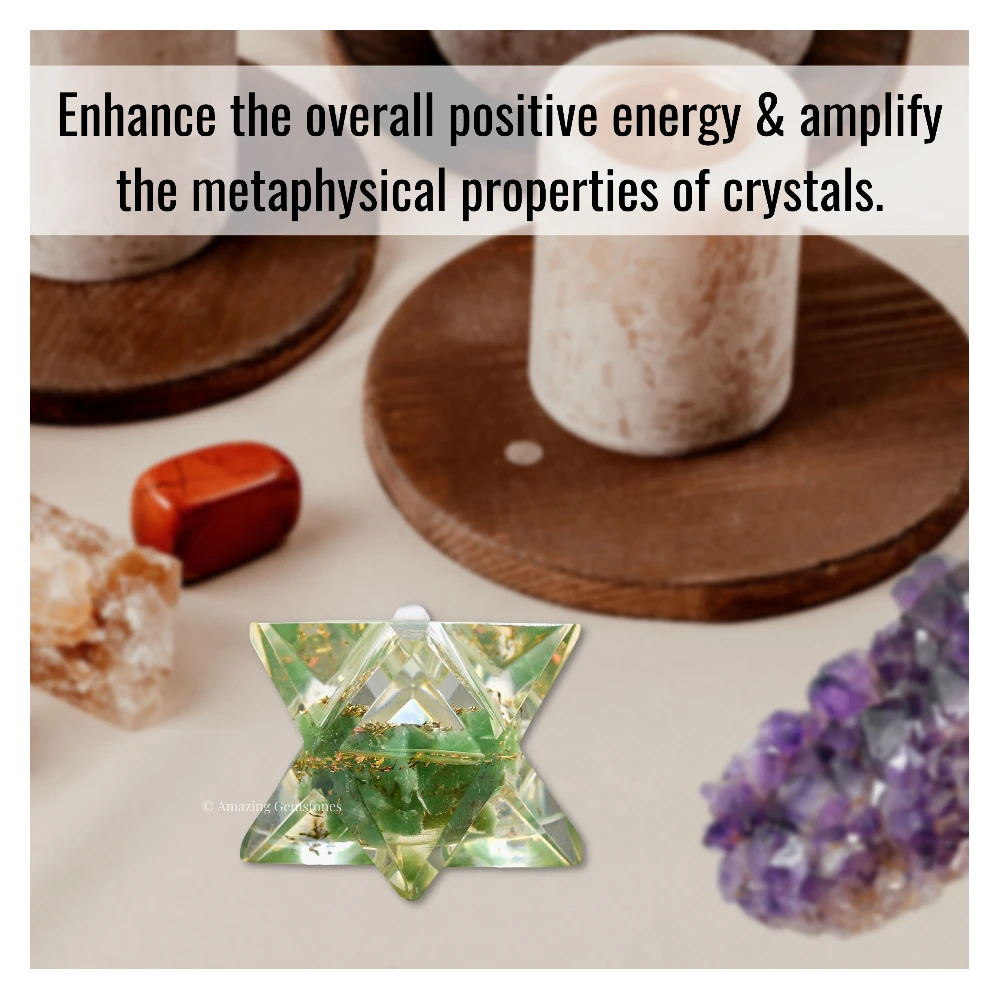 Green Aventurine Orgone Merkaba - 1 Inch