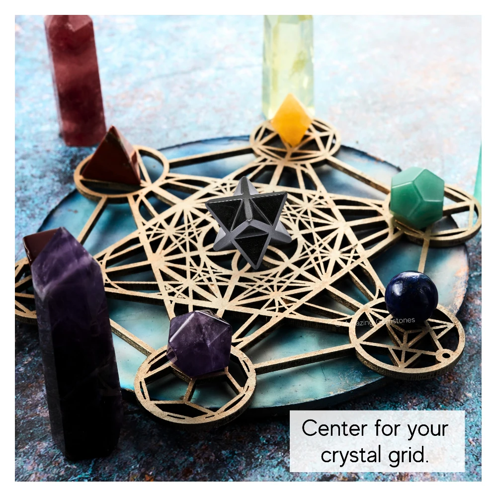 Black Obsidian Merkaba (20-25mm)