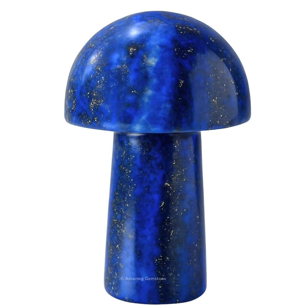 Lapis Lazuli Crystal Mushroom