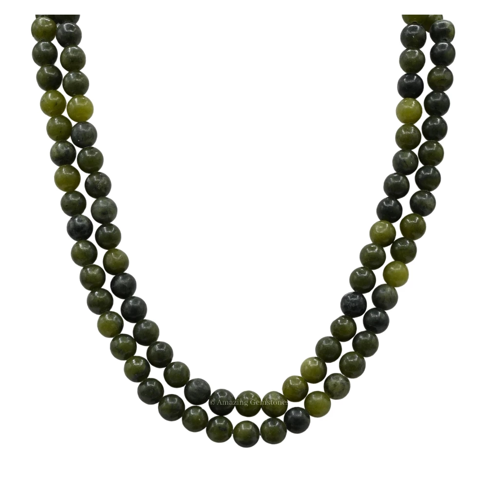 Green Jade Mala (Without Knot)