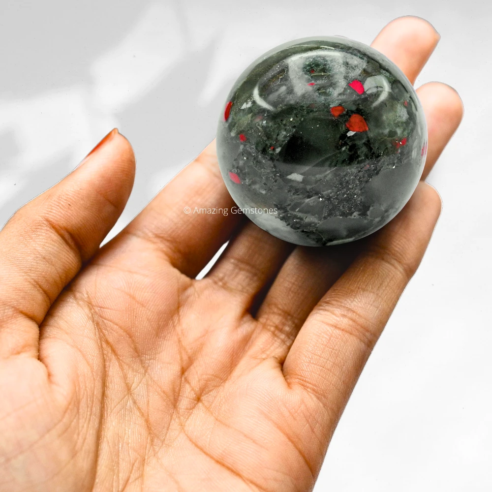 African Bloodstone Sphere (1.5 Inch)