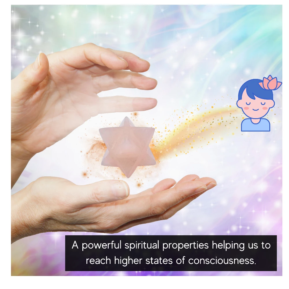 Rose Quartz Merkaba (15-20 mm)