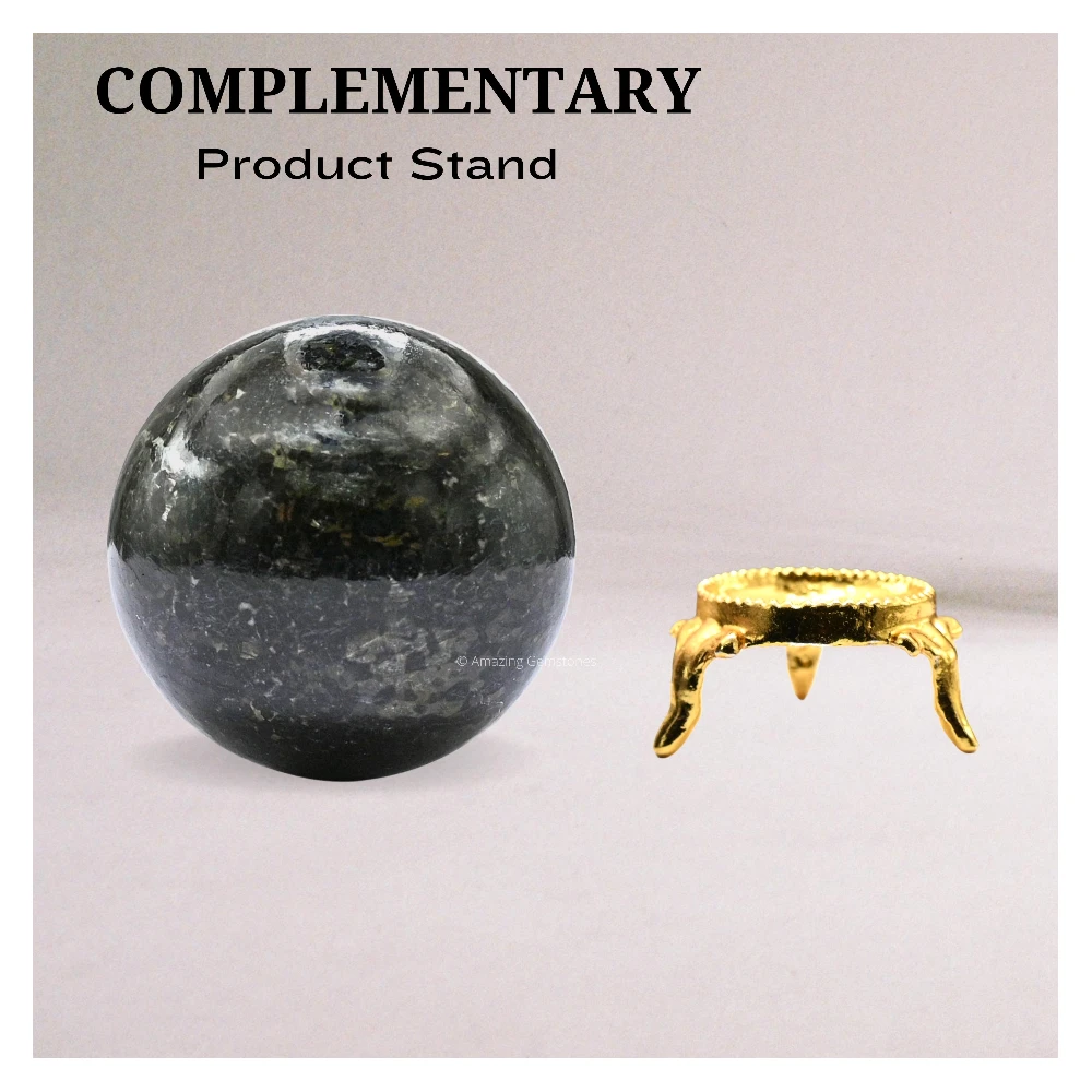 Nuummite Sphere (1.5 Inch)