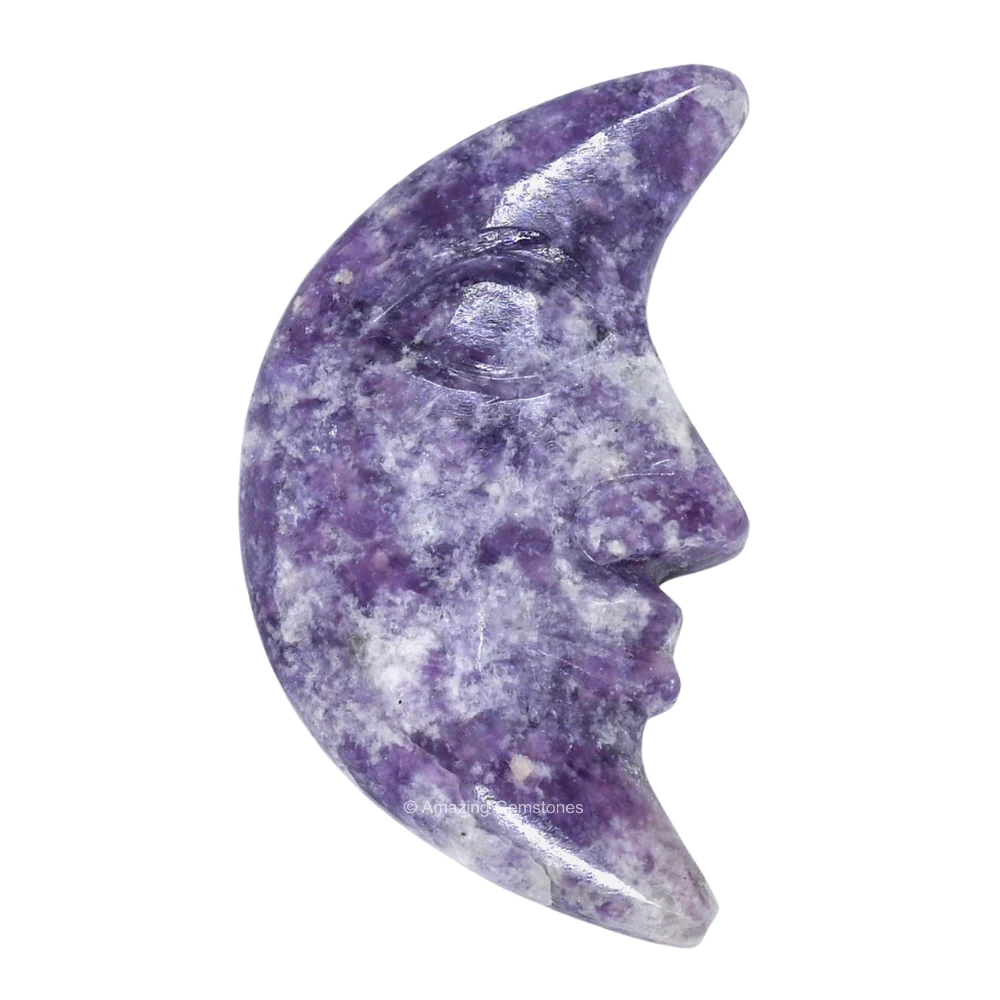 Lepidolite Crescent Moon