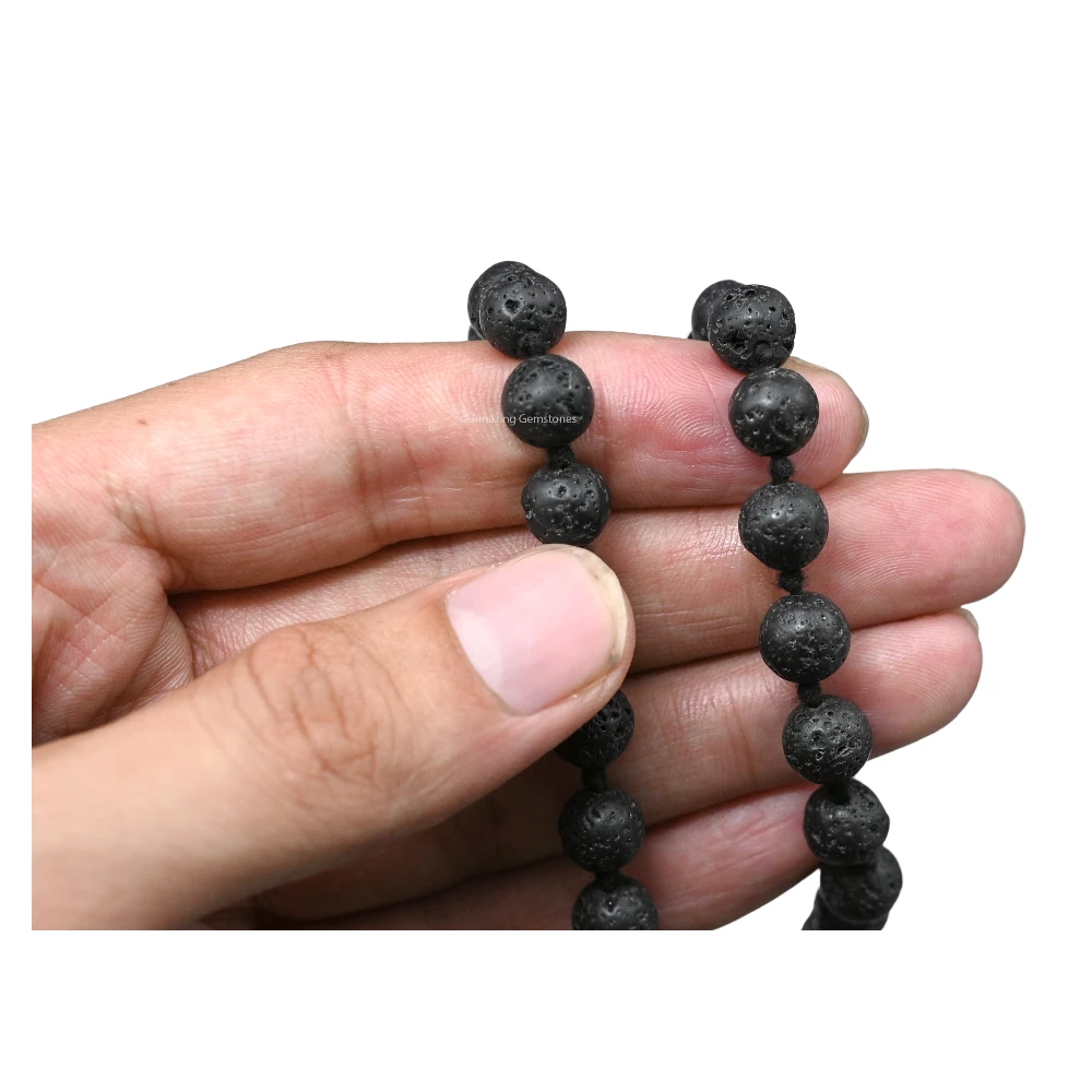Lava Stone Mala (Hand Knotted)