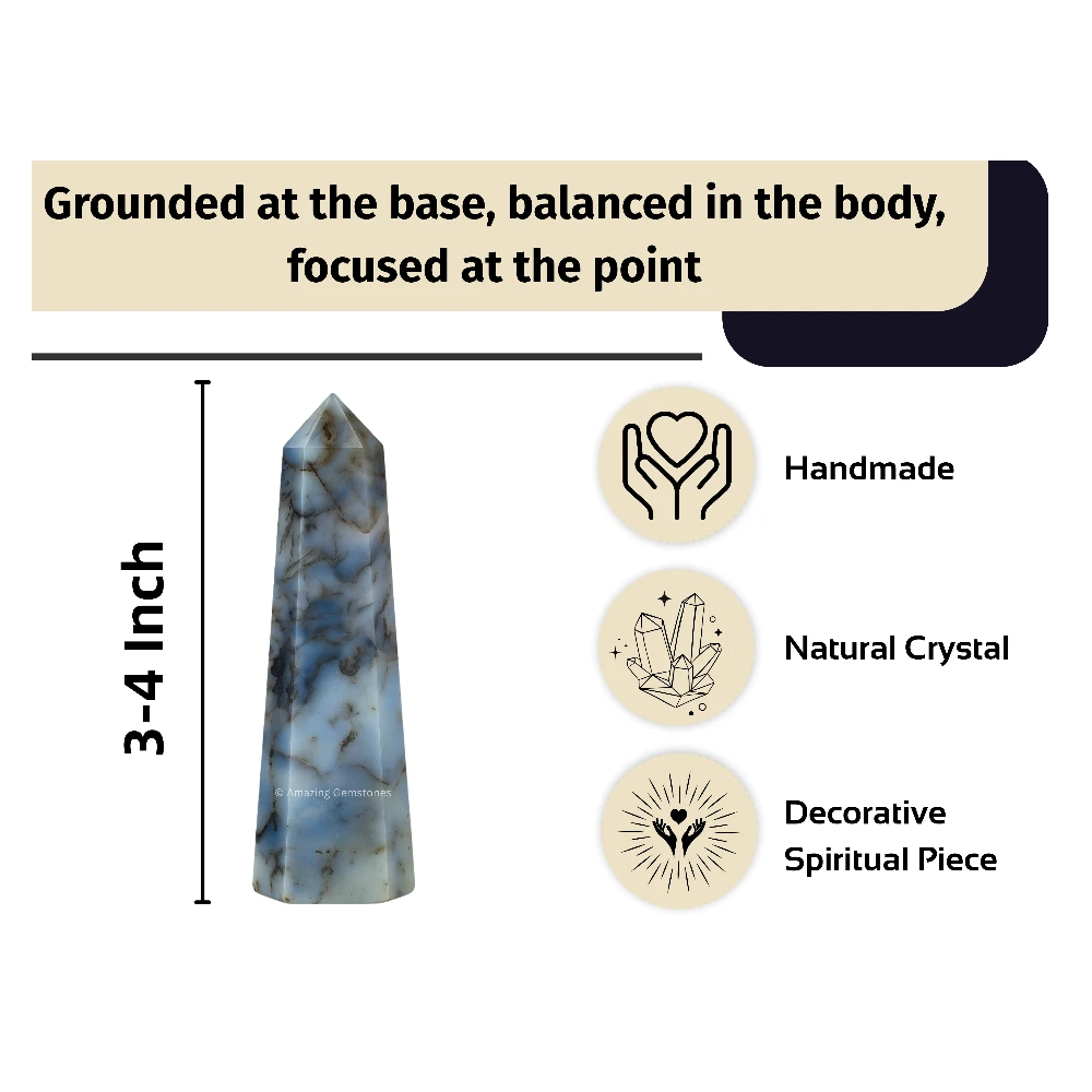 Dendrite Agate Tower (3" to 4" INCH)