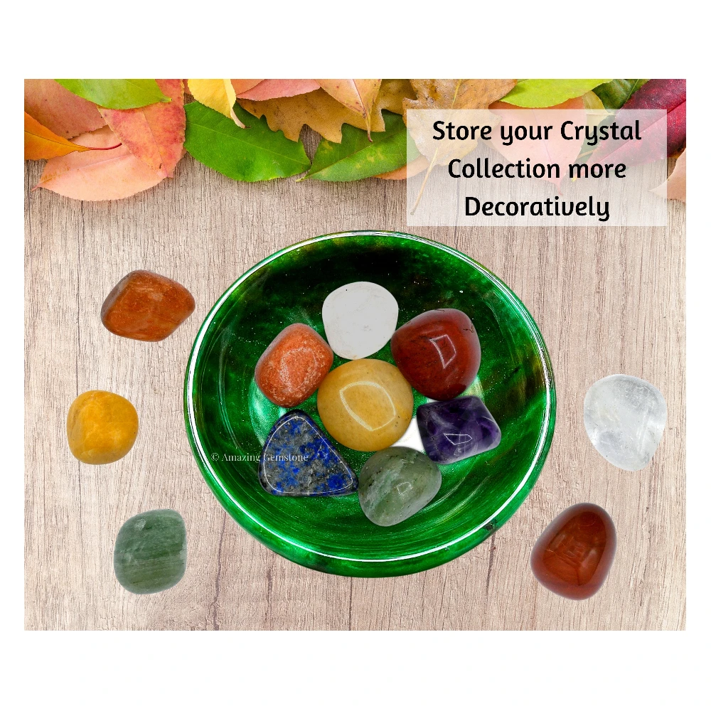 Dark Green Aventurine Crystal Bowl - 3 Inch