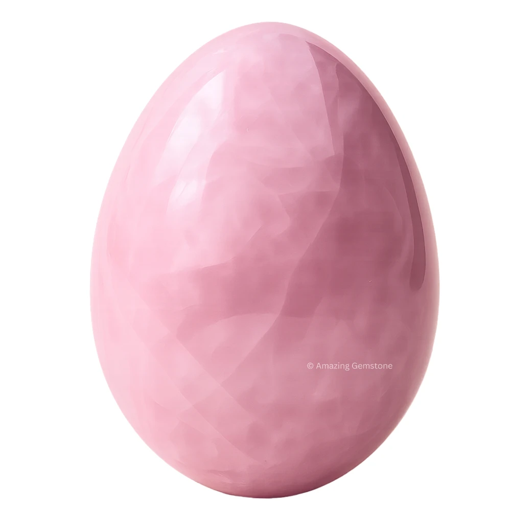 Rose Quartz Crystal Egg Stone