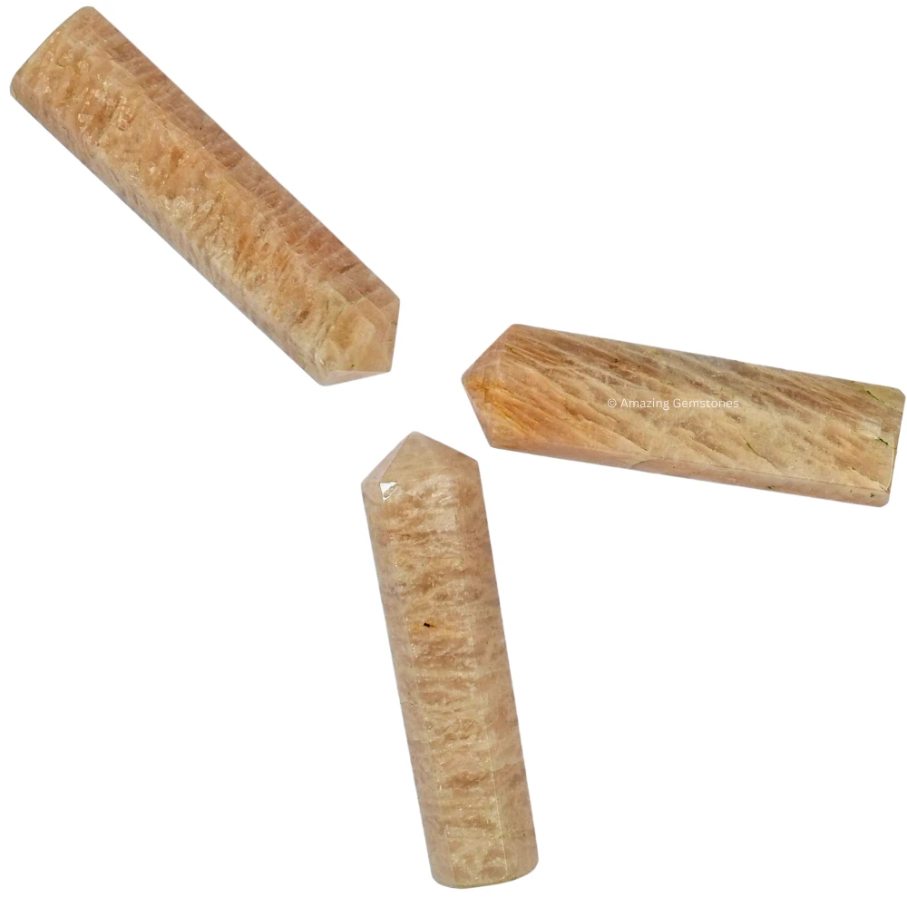 Cream Moonstone Pencil Points (Set of 50)
