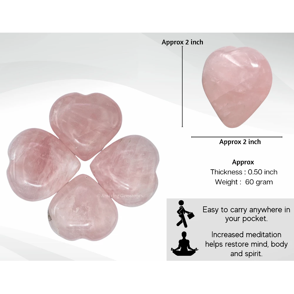 Rose Quartz Heart